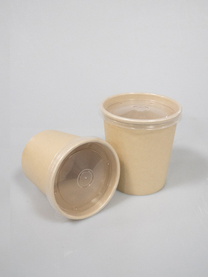 PE покрыло Recyclable устранимые чашки супа для горячих напитков смазывает/сопротивления толкотни