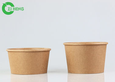Для того чтобы пойти логотип Biodegradable шаров еды 16oz супа устранимых изготовленный на заказ напечатал шар бумаги Kraft