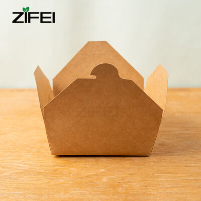 Биоразлагаемая коробка из крафт-бумаги Коричневая и белая экологически чистые упаковки для устойчивой стратегии упаковки бизнеса